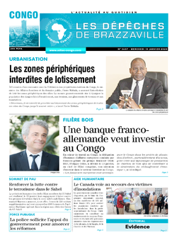 Les Dépêches de Brazzaville : Édition brazzaville du 15 janvier 2020