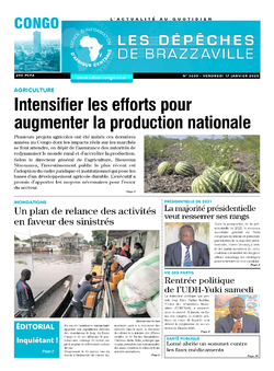 Les Dépêches de Brazzaville : Édition brazzaville du 17 janvier 2020