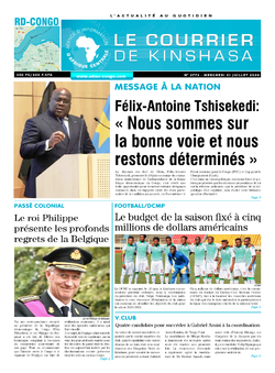 Les Dépêches de Brazzaville : Édition brazzaville du 01 juillet 2020