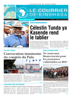 Les Dépêches de Brazzaville : Édition brazzaville du 13 juillet 2020