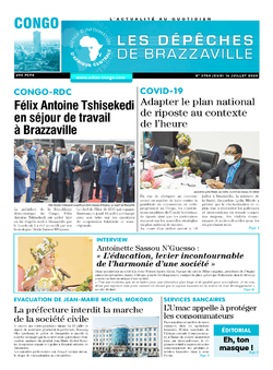Les Dépêches de Brazzaville : Édition brazzaville du 16 juillet 2020