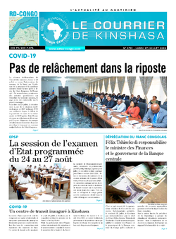 Les Dépêches de Brazzaville : Édition brazzaville du 27 juillet 2020