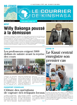 Les Dépêches de Brazzaville : Édition brazzaville du 31 juillet 2020