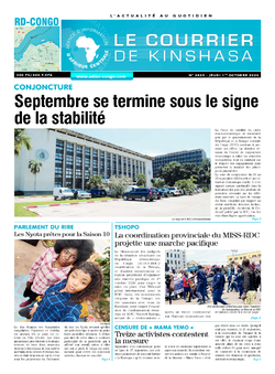 Les Dépêches de Brazzaville : Édition brazzaville du 01 octobre 2020