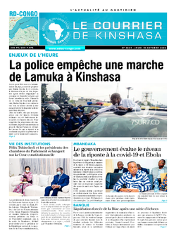 Les Dépêches de Brazzaville : Édition le courrier de kinshasa du 15 octobre 2020