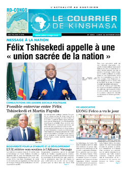 Les Dépêches de Brazzaville : Édition brazzaville du 26 octobre 2020