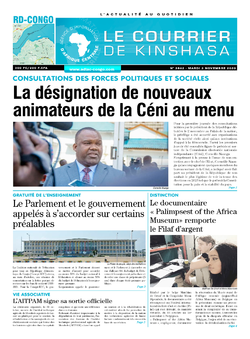 Les Dépêches de Brazzaville : Édition brazzaville du 03 novembre 2020