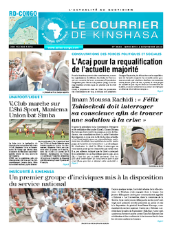 Les Dépêches de Brazzaville : Édition brazzaville du 04 novembre 2020