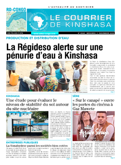 Les Dépêches de Brazzaville : Édition le courrier de kinshasa du 11 novembre 2020