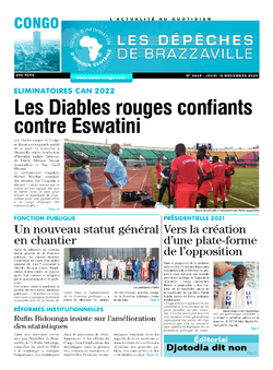 Les Dépêches de Brazzaville : Édition brazzaville du 12 novembre 2020