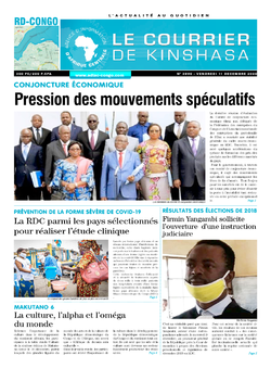 Les Dépêches de Brazzaville : Édition le courrier de kinshasa du 11 décembre 2020