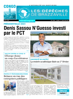 Les Dépêches de Brazzaville : Édition brazzaville du 11 janvier 2021
