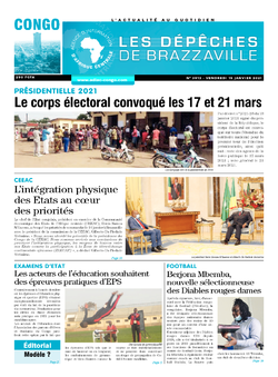Les Dépêches de Brazzaville : Édition brazzaville du 15 janvier 2021