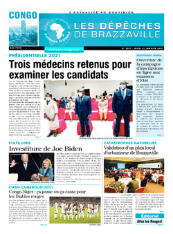 Les Dépêches de Brazzaville : Édition brazzaville du 21 janvier 2021