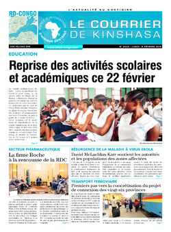 Les Dépêches de Brazzaville : Édition brazzaville du 15 février 2021