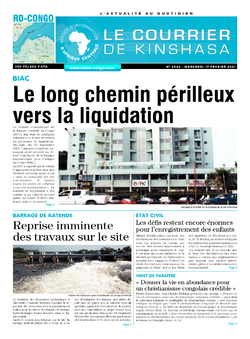 Les Dépêches de Brazzaville : Édition le courrier de kinshasa du 17 février 2021