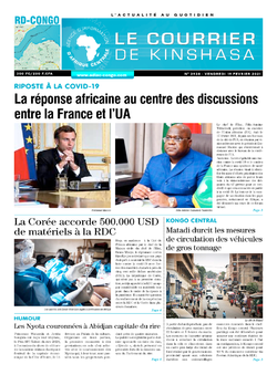 Les Dépêches de Brazzaville : Édition le courrier de kinshasa du 19 février 2021