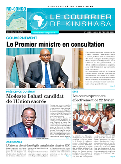 Les Dépêches de Brazzaville : Édition le courrier de kinshasa du 22 février 2021