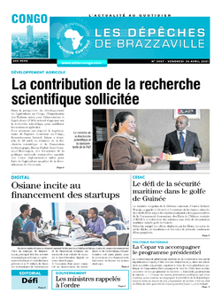 Les Dépêches de Brazzaville : Édition brazzaville du 30 avril 2021