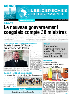 Les Dépêches de Brazzaville : Édition brazzaville du 17 mai 2021