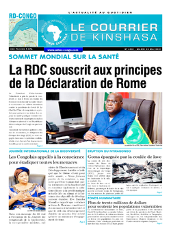 Les Dépêches de Brazzaville : Édition le courrier de kinshasa du 25 mai 2021