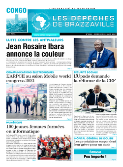 Les Dépêches de Brazzaville : Édition brazzaville du 30 juin 2021
