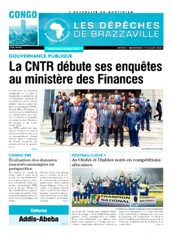 Les Dépêches de Brazzaville : Édition brazzaville du 07 juillet 2021