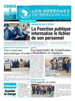Les Dépêches de Brazzaville : Édition brazzaville du 15 juillet 2021