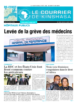 Les Dépêches de Brazzaville : Édition le courrier de kinshasa du 05 août 2021