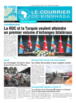 Les Dépêches de Brazzaville : Édition brazzaville du 09 septembre 2021