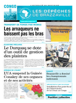 Les Dépêches de Brazzaville : Édition brazzaville du 13 septembre 2021