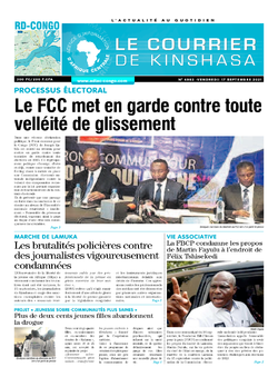 Les Dépêches de Brazzaville : Édition brazzaville du 17 septembre 2021