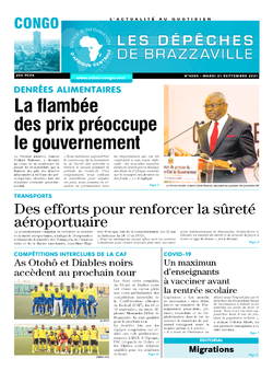 Les Dépêches de Brazzaville : Édition brazzaville du 21 septembre 2021
