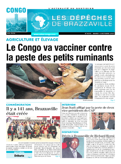 Les Dépêches de Brazzaville : Édition brazzaville du 05 octobre 2021