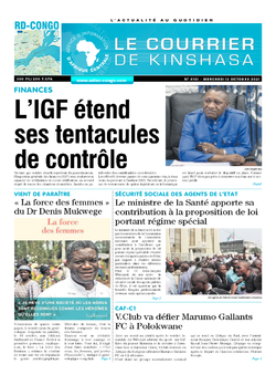 Les Dépêches de Brazzaville : Édition le courrier de kinshasa du 13 octobre 2021