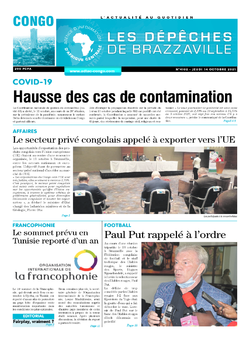 Les Dépêches de Brazzaville : Édition brazzaville du 14 octobre 2021