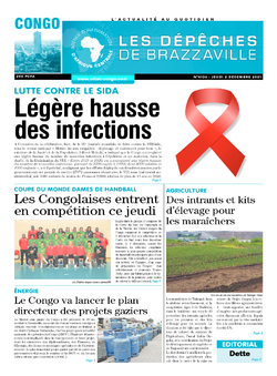 Les Dépêches de Brazzaville : Édition brazzaville du 02 décembre 2021
