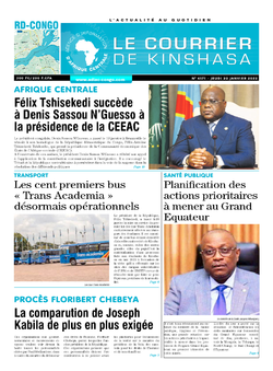 Les Dépêches de Brazzaville : Édition brazzaville du 20 janvier 2022