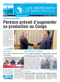 Les Dépêches de Brazzaville : Édition brazzaville du 17 juin 2024
