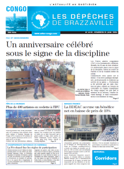 Les Dépêches de Brazzaville : Édition brazzaville du 21 juin 2024