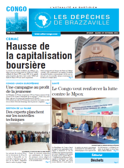 Les Dépêches de Brazzaville : Édition brazzaville du 29 octobre 2024