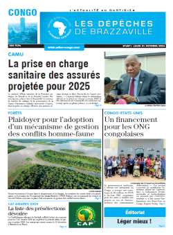 Les Dépêches de Brazzaville : Édition brazzaville du 31 octobre 2024