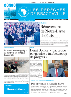 Les Dépêches de Brazzaville : Édition brazzaville du 09 décembre 2024